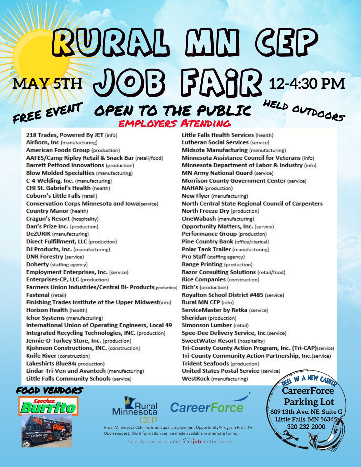 Rural Mn Cep Job Fair May 5